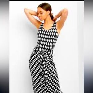 Gap Diamond Print Tie Front Dress - Small /NWT